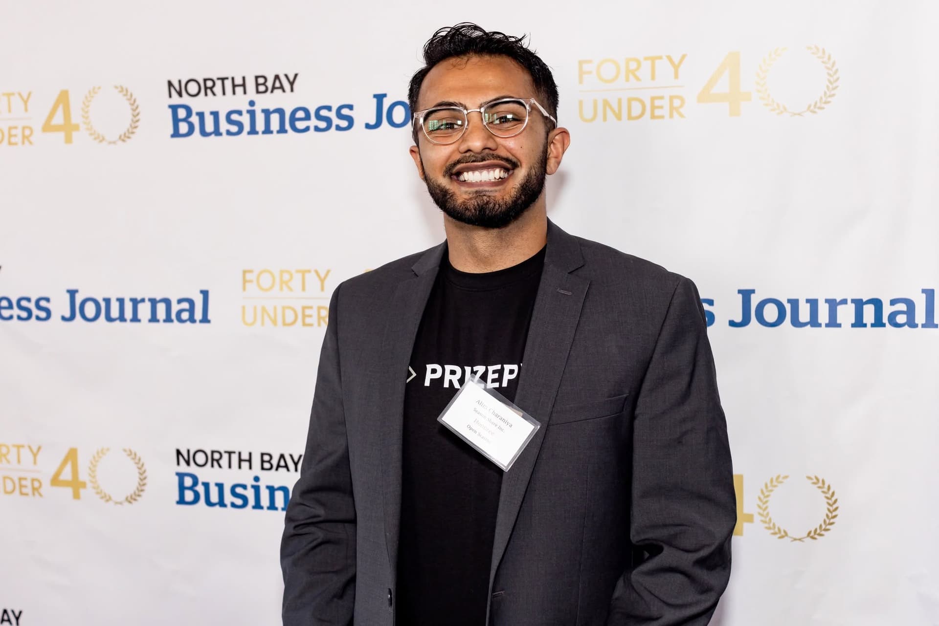 Alim Charaniya honored at the North Bay Business Journal Forty Under 40 awards